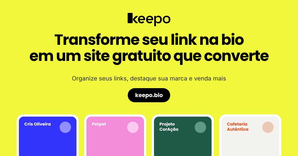 Screenshot of keepo.bio